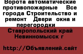 Ворота автоматические противопожарные  - Все города Строительство и ремонт » Двери, окна и перегородки   . Ставропольский край,Невинномысск г.